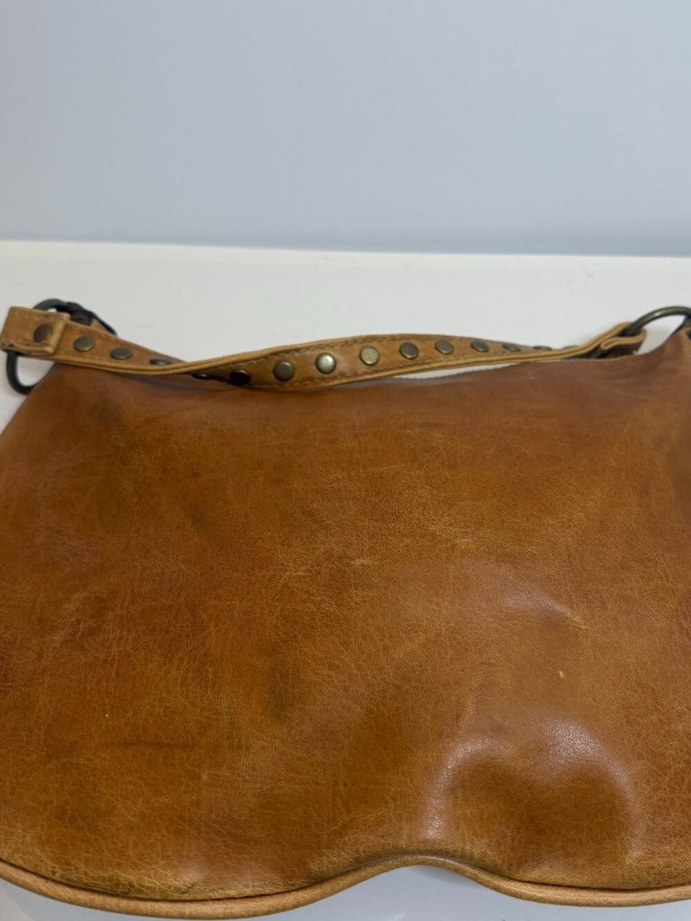 Fashion Express Leather Hobo Shoulder Bag